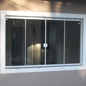 Instalação de janela de vidro temperado