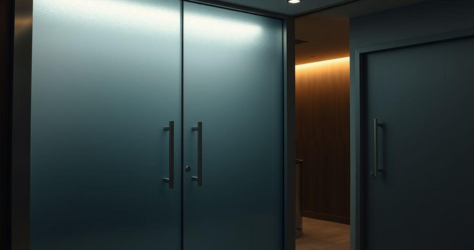 Vidros Jateados para Portas Transformam Ambientes com Estilo e Privacidade